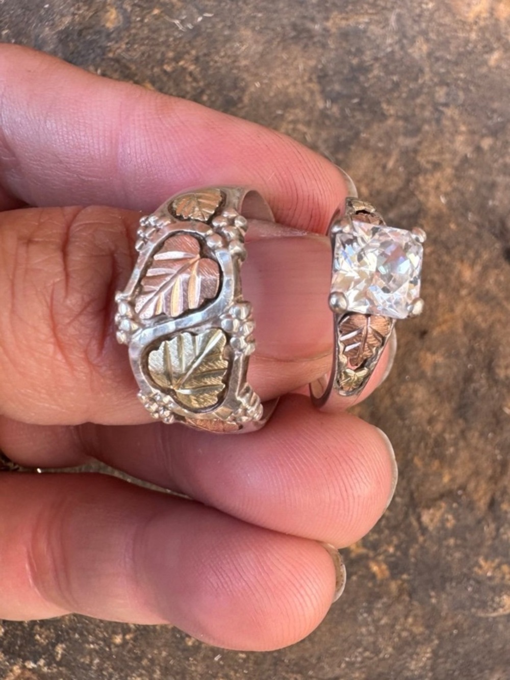 Gorgeous Wedding band ring set Selling as set of three rings